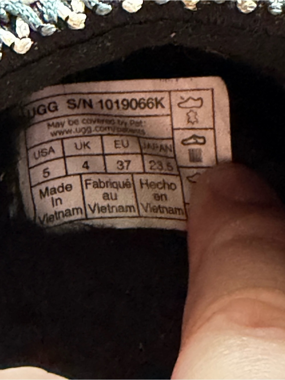 UGG Tasman Slippers Black Mens 5 Womens 6.5 - Picture 5 of 5
